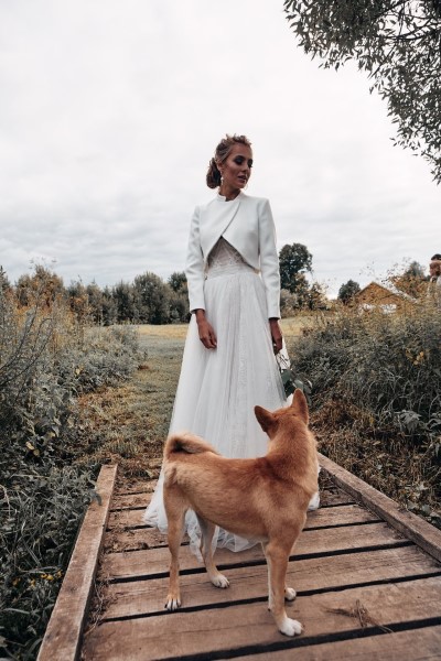 Свадебный жакет Collar